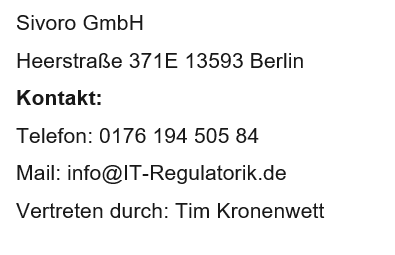 Impressum 1 it regulatorik 1